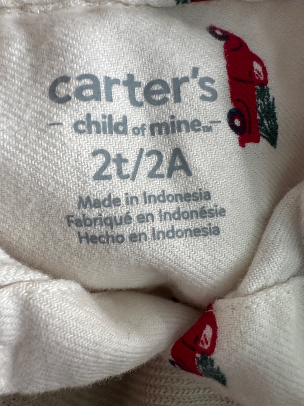 💜3/$15 Wonder Nation & Carter’s Toddler Holiday Red Truck & Broccoli Sweater 2T - Picture 5 of 10